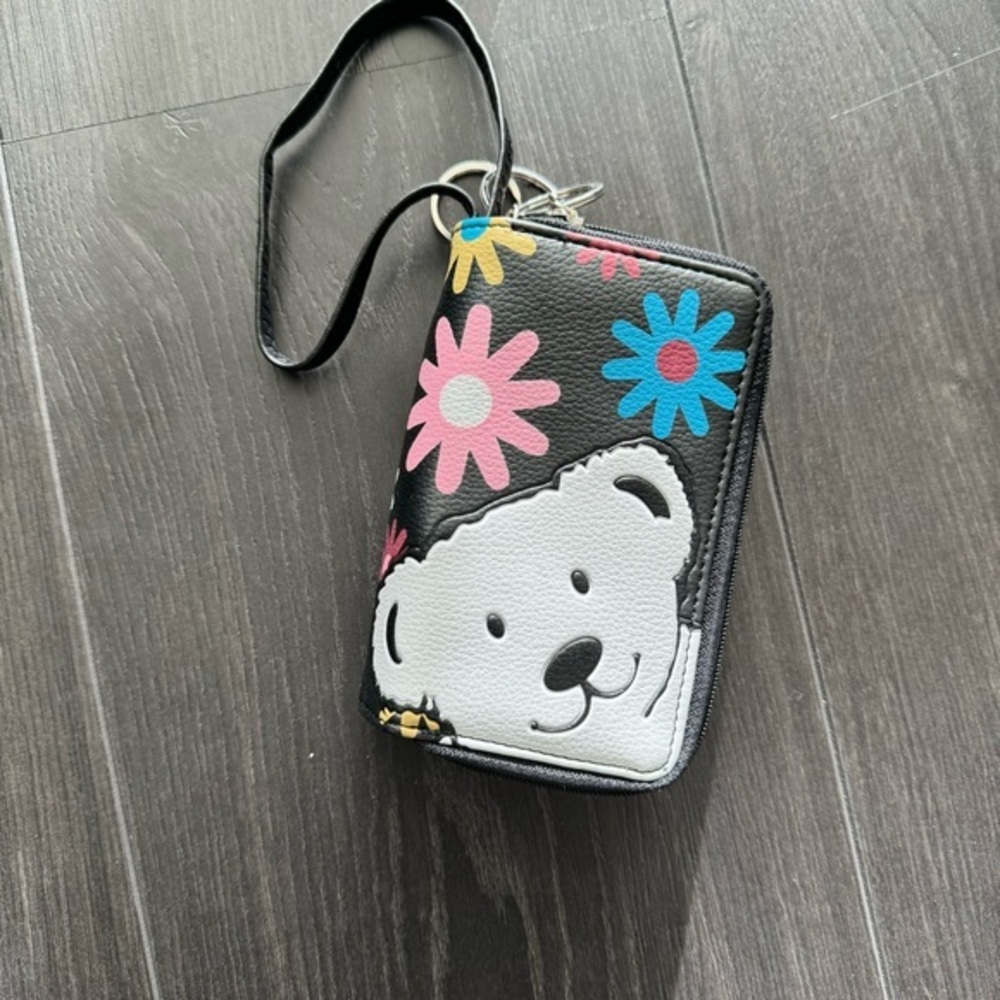 NWOT - Black Bear/Floral Wallet